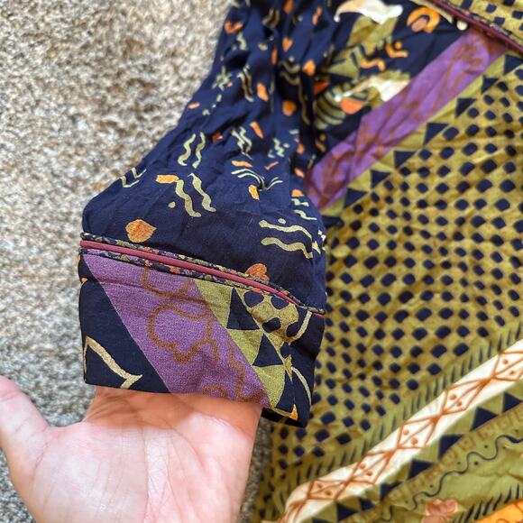 VTG COMPONIX Oversized Collar Jacket Size 8 Art to Wear 90s Whimsygoth Eclectic - Picture 4 of 10